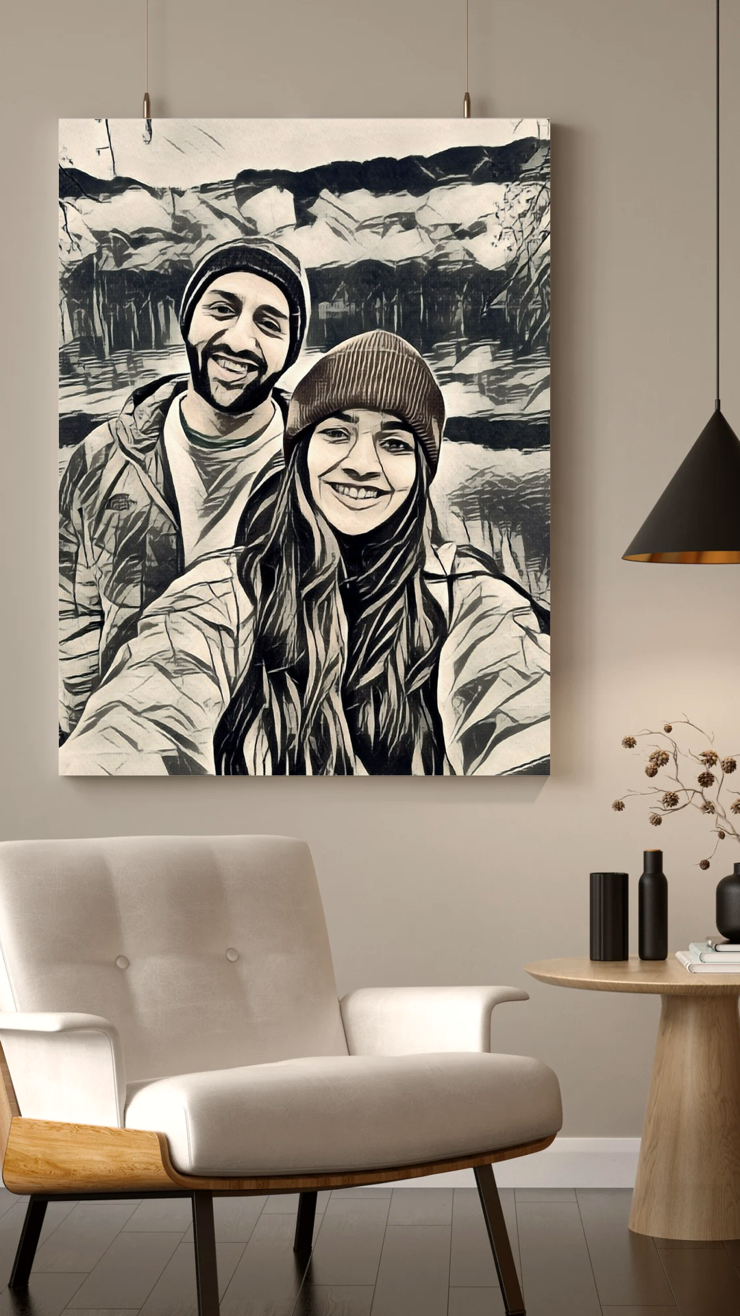 Black Sketch Wall Art